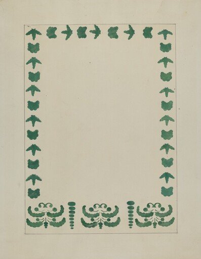 Stencilled Wall Decoration