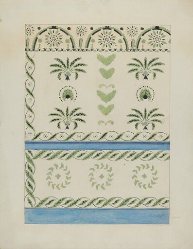 Stencilled Wall Decoration