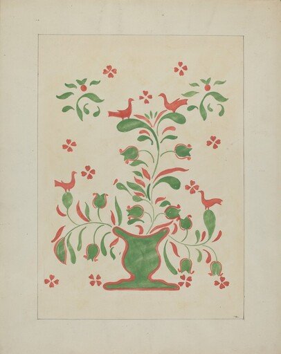 Stencilled Wall