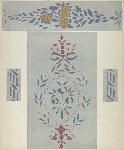 Stencilled Wall (Detail)