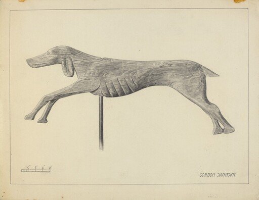 Running Dog Weather Vane