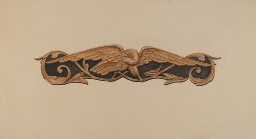 Stern Carving: Spread Eagle