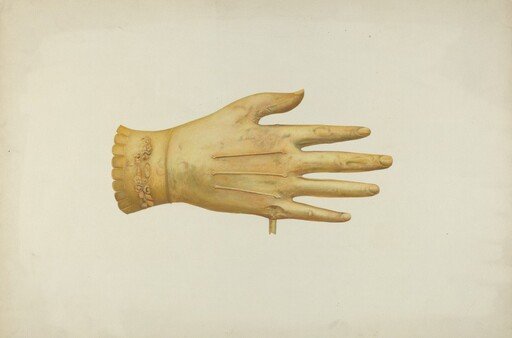 Metal Weather Vane: Glove