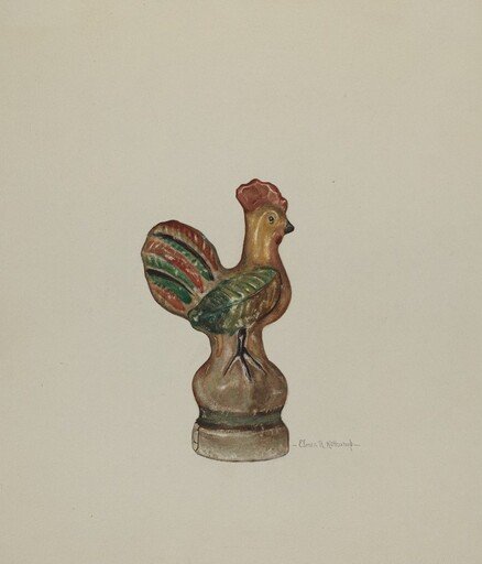 Chalkware Rooster