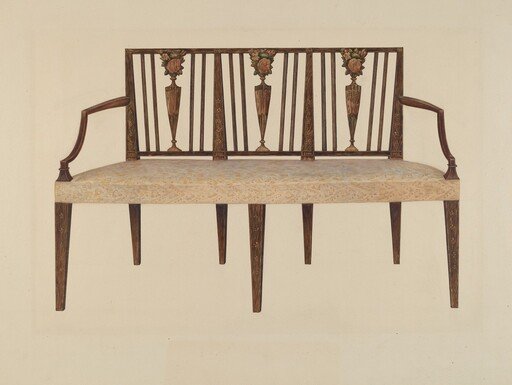 Settee--Sheraton Style