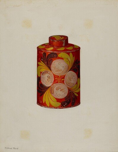 Toleware Tea Caddy