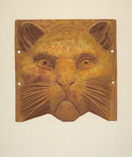 Cast Iron Cat's Head