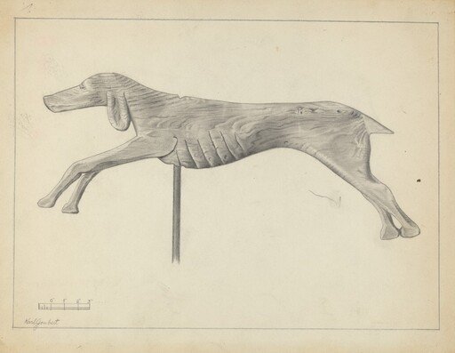 Running Dog Weather Vane