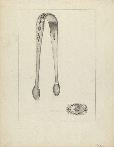 Silver Sugar Tongs