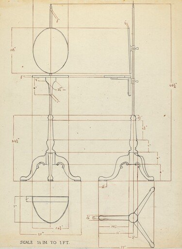 Pole Screen and Candlestand