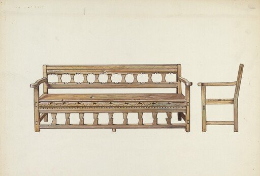 Wooden Bench