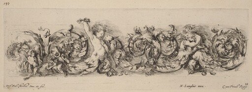 Ornamental Frieze with Children and Dogs