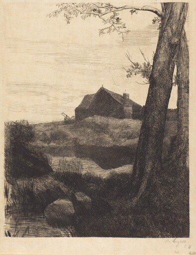 Farm with Large Tree (La ferme au grand arbre)