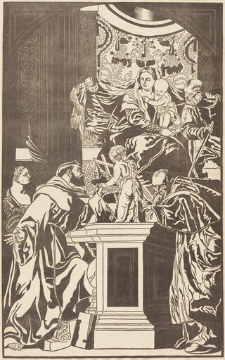 Holy Family and Four Saints