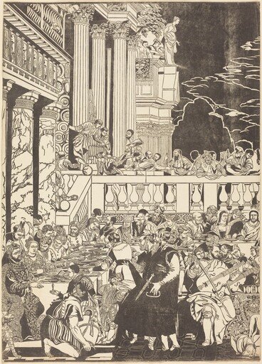 The Marriage at Cana [left plate]