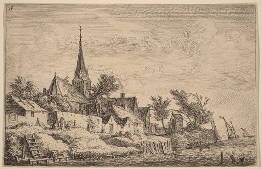 Village Steeple at the Seaside