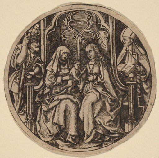 Madonna and Child with Saints Christopher and Erasmus