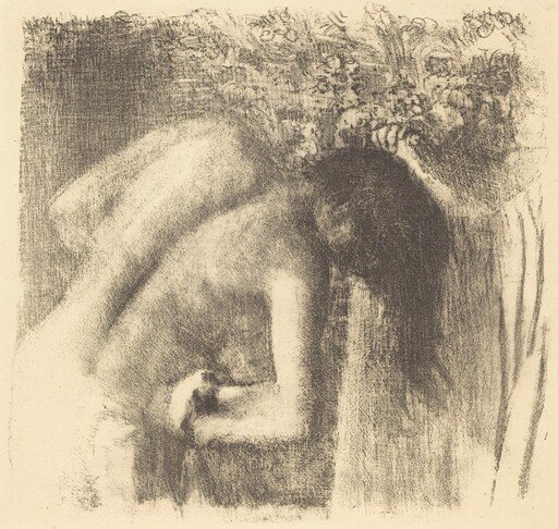 After the Bath (La sortie du bain (Grand planche))