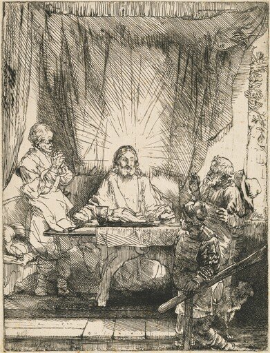 Christ at Emmaus: the Larger Plate
