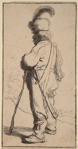 Polander Leaning on a Stick