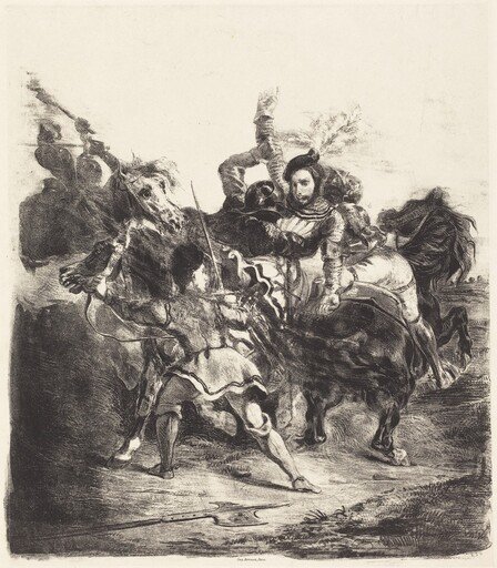 Weislingen Attacked by the Forces of Goetz (Weislingen attaqué par les gens de Goetz)