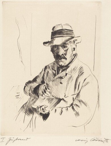 Selbstbildnis im Strohhut (Self-Portrait in a Straw Hat)
