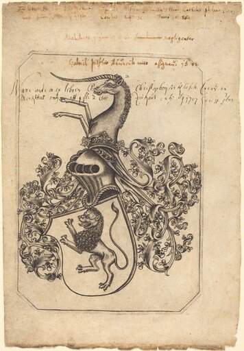 Coat of Arms with a Lion and Unicorn