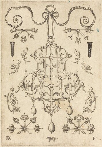 Large Pendant with Three Drops Below