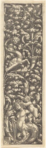 Ornament with a Child on the Back of a Sphinx