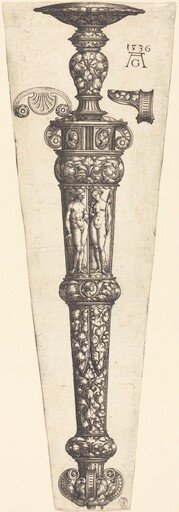Large Dagger Sheath with Nude Couple