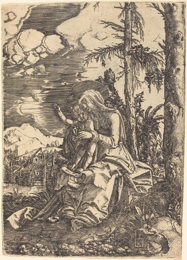 The Virgin with the Blessing Child in a Landscape