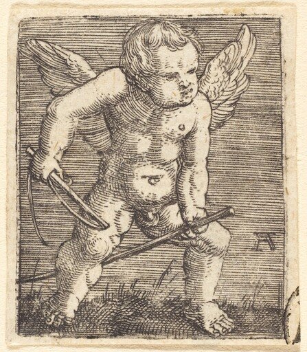 Putto Riding a Hobby Horse