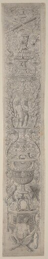 Ornament Panel: Satyr Holding a Violin