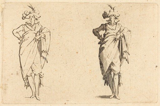 Gentleman Viewed from the Front with Hand on Hip