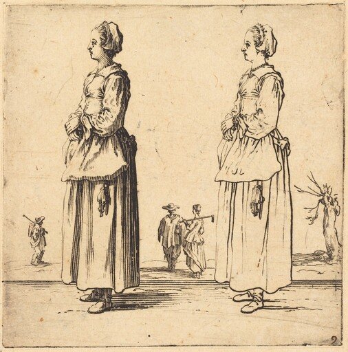 Peasant Woman, in Profile, Facing Left