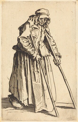Beggar Woman with Crutches
