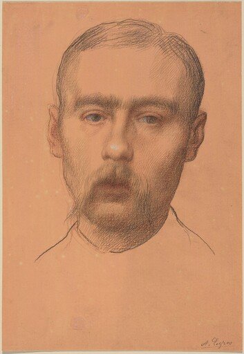 Head of a Man  (Possible Portrait of Professor E.D. Adams)