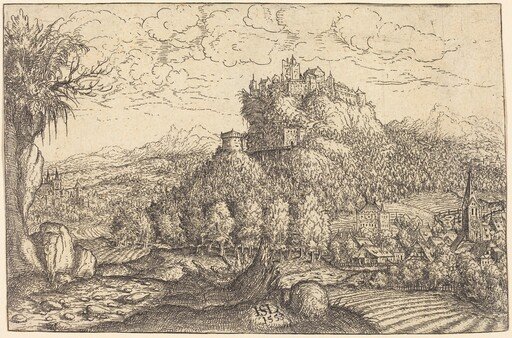 Landscape with a Castle in the Center