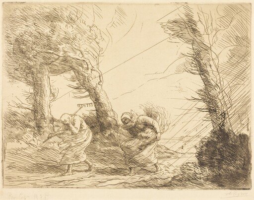 Harvesters Surprised by the Storm (Moissonneuses surprises par l'orage)