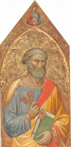 Saint Peter, with Saint James Major [left panel]