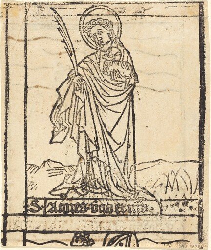 Saint Agnes [verso]
