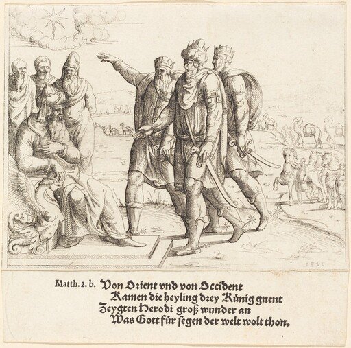 The Three Kings Tell Herod of Christ's Birth