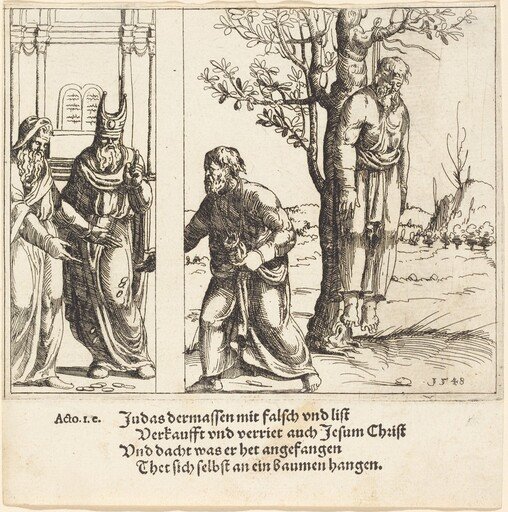 Judas Returns the Thirty Pieces of Silver