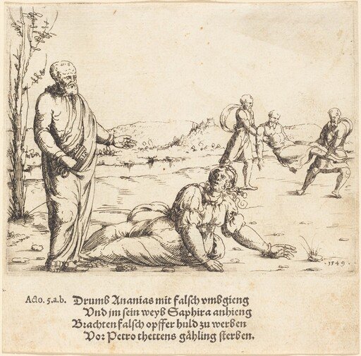 The Punishment of Ananias and Sapphira