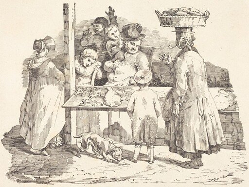 The Dozing Fishmonger (Le marchand de poissons endormie)