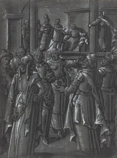The High Priest before Pilate [verso]