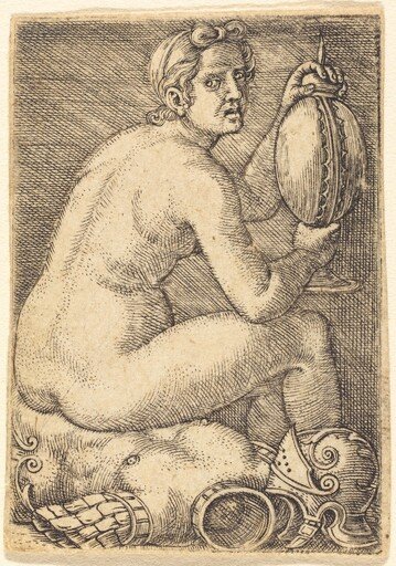 Naked Woman on an Armor (Prudentia?)