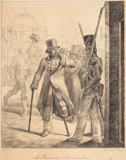 The Swiss Sentry at the Louvre (Le factionnaire Suisse au Louvre)