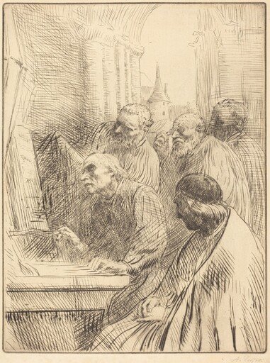 Monks at Church (Les moines a l'eglise)