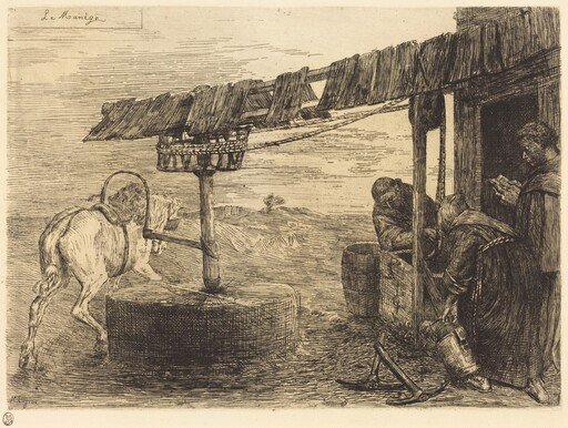 Horse-driven Mill (Le manege)